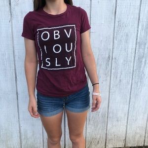 Obviously short sleeve tee